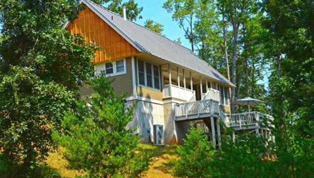 A two bedroom cottage in Don Carter State Park